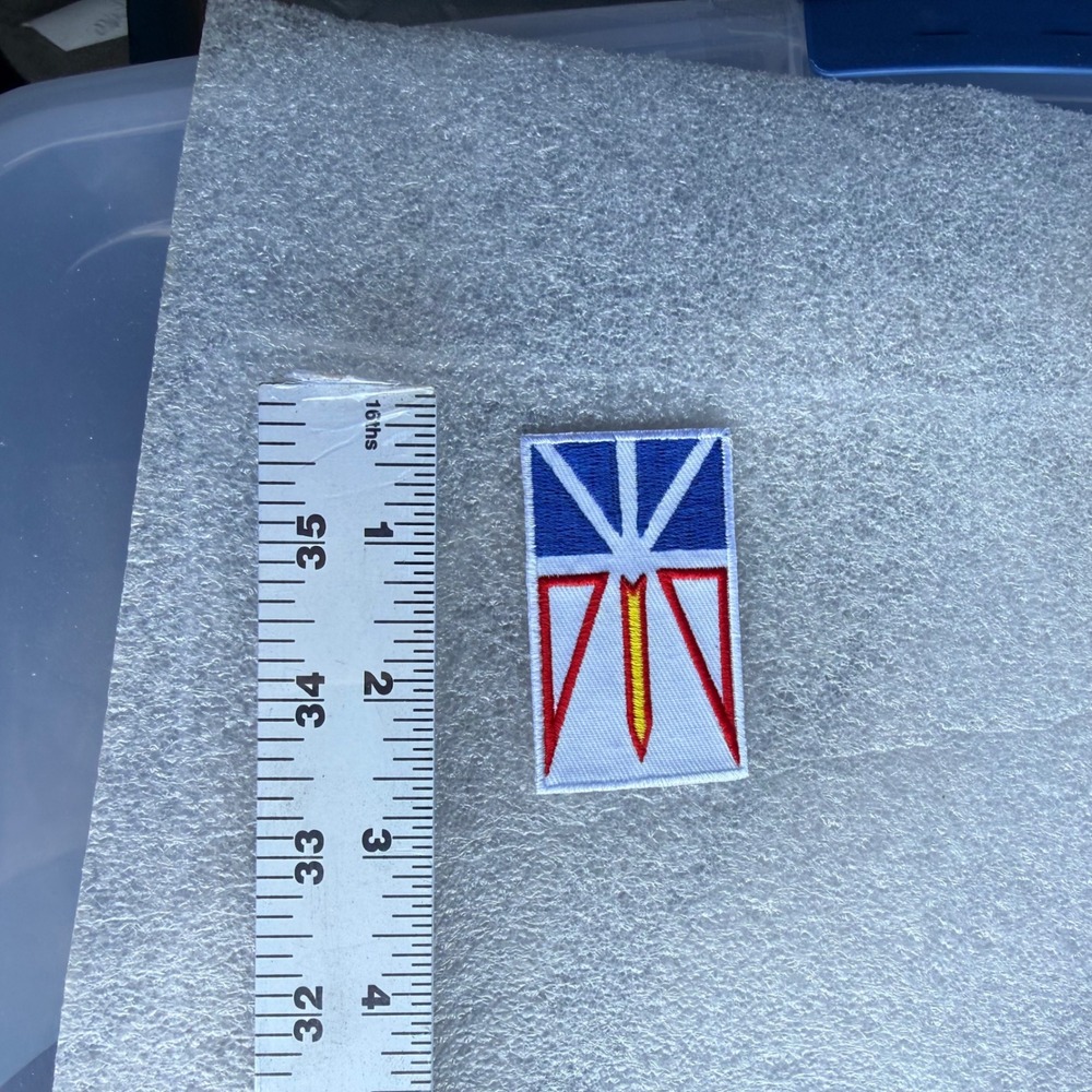 Newfoundland Canada‎ Flag Embroidered Patch Sew Iron On National Emblem